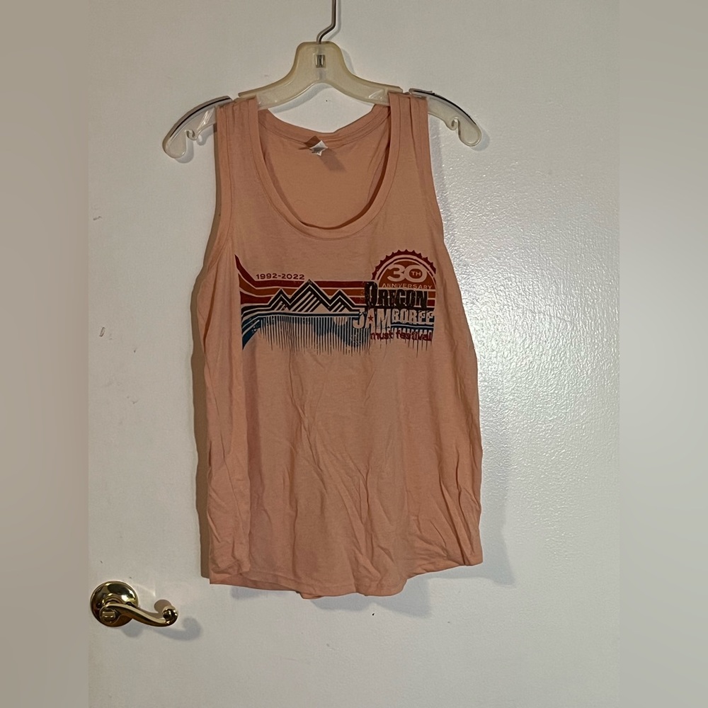30th Anniversary Oregon Jamboree Peach Colored Tank Top